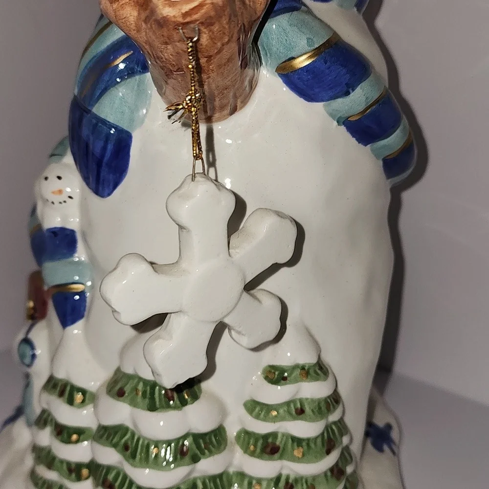 Christmas. snowman candle